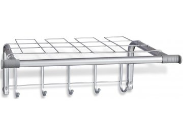 Вешалка настенная SHT-WH7 хром лак / серый