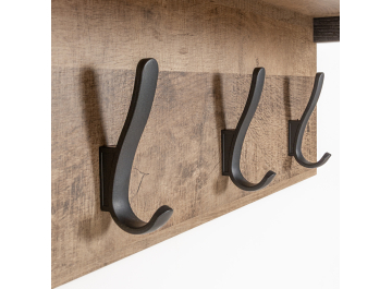 Вешалка настенная Туск дуб гранж песочный / интра