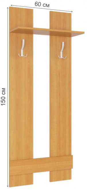 Настенная вешалка Вента-6 груша