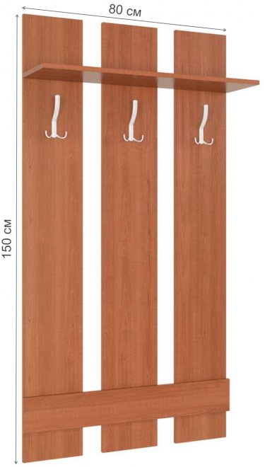 Настенная вешалка Вента-8 / вишня