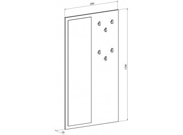 Настенная вешалка Виктория ВИ-21