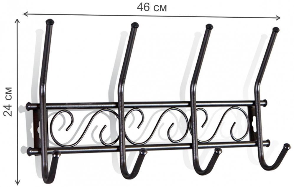 Вешалка Грация 1/4 черный
