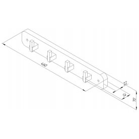 Настенная вешкалка SHT-WH32-4