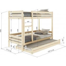 Двухъярусная кровать Гермес