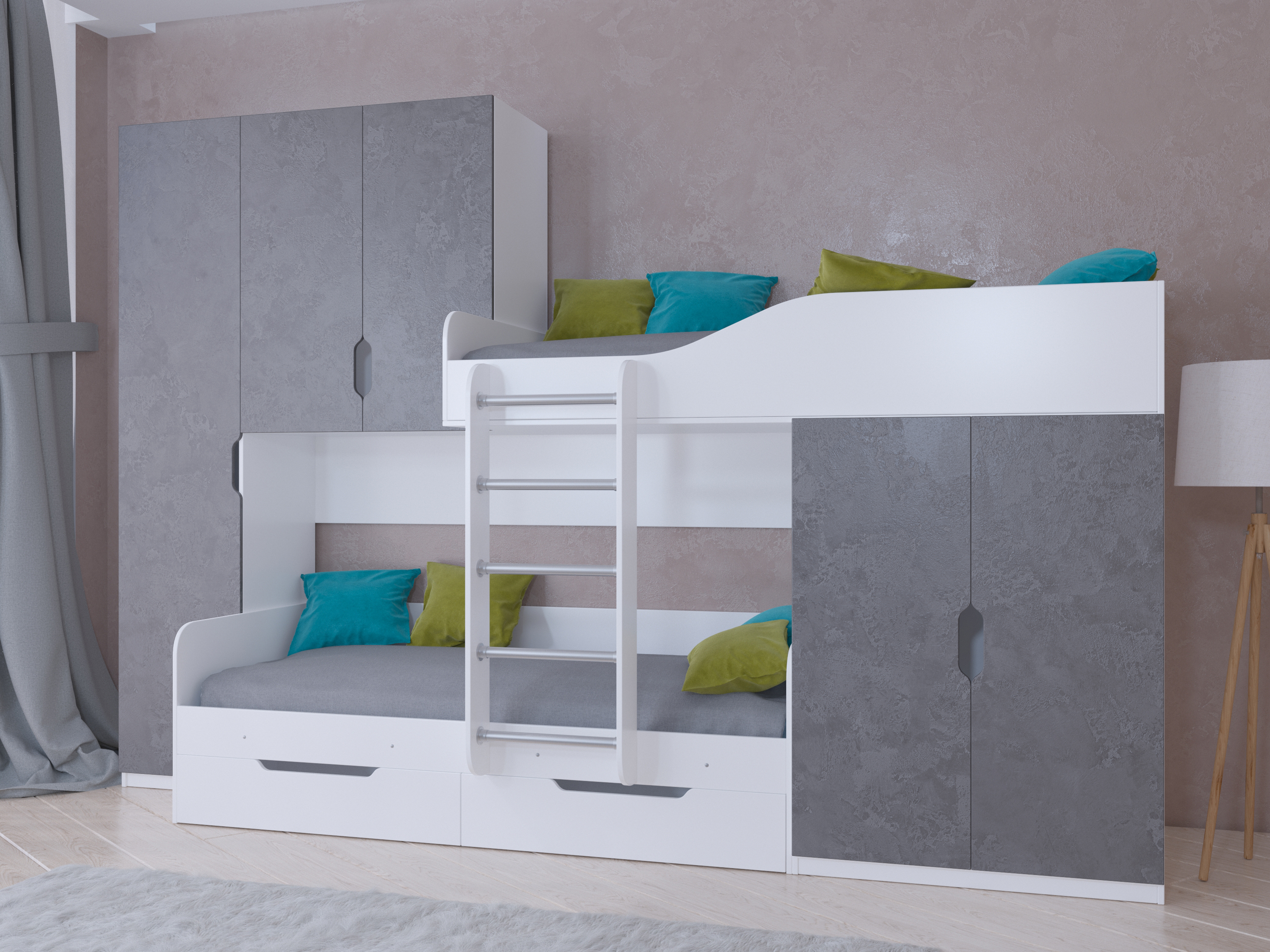 белый / железный камень