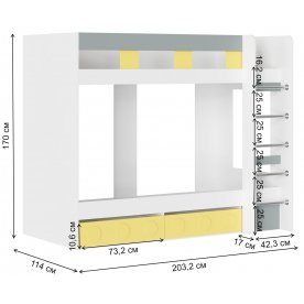 Двухъярусная кровать Пакола КР-001