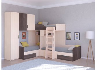 Двухъярусная кровать Трио/1