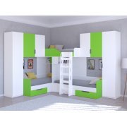 белый / салатовый