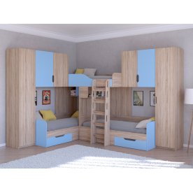 Двухъярусная кровать Трио/3