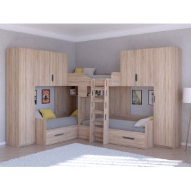 Двухъярусная кровать Трио/3