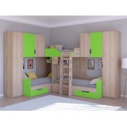 дуб сонома / салатовый