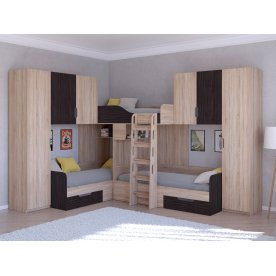 Двухъярусная кровать Трио/3