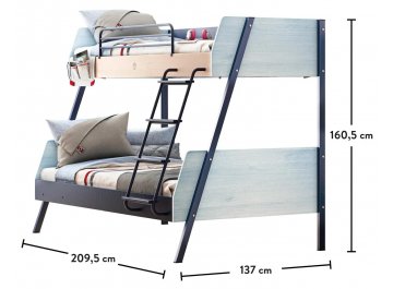 Двухъярусная кровать Trio