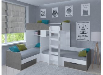 Двухъярусная кровать Трио