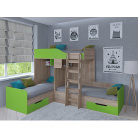 Двухъярусная кровать Трио