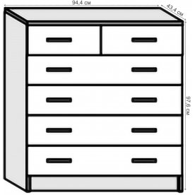 Комод Кэт-6 ЛДСП