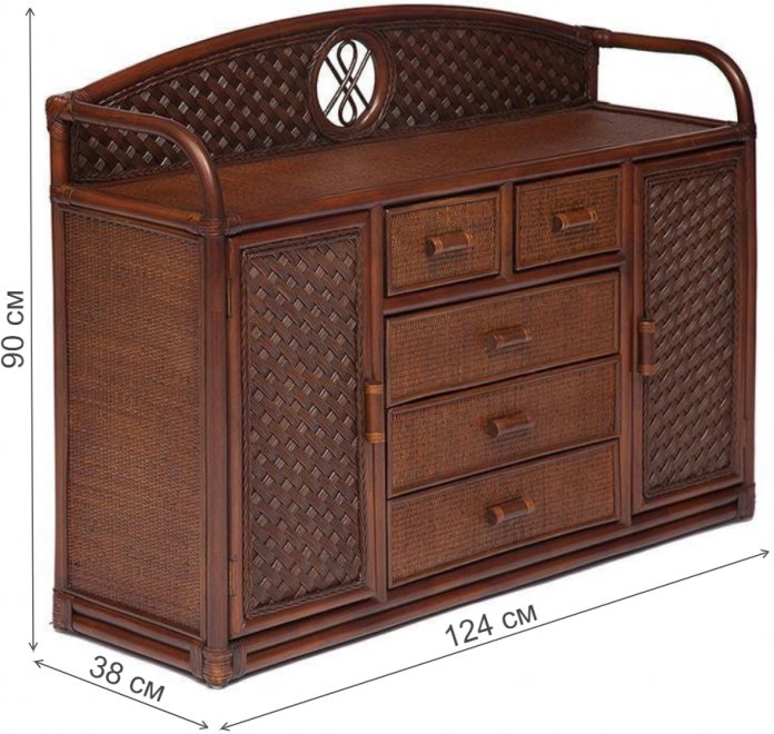 Комод Andrea орех pecan