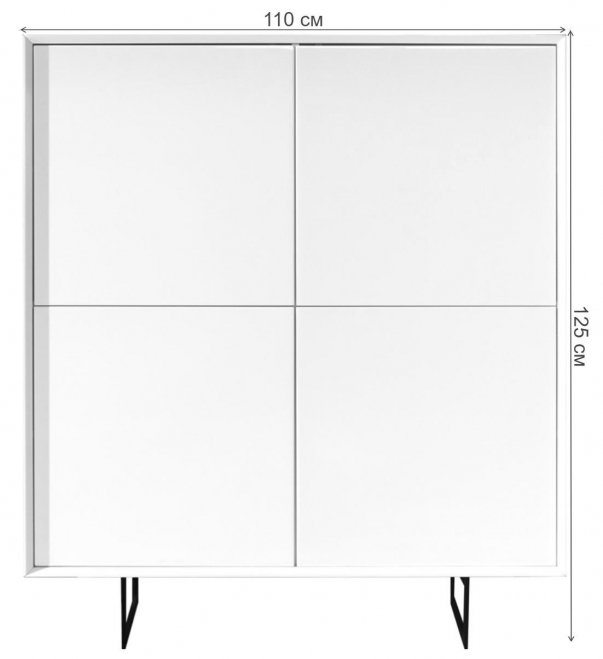 Комод W-130 белый