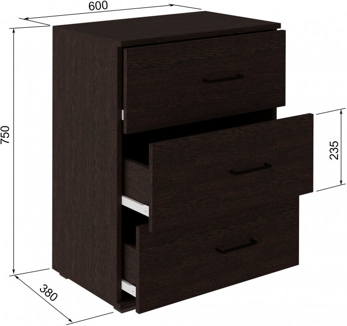 Комод Делин венге