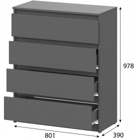 Комод Денвер 4 ящика