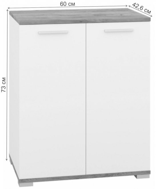 Тумба Кассандра 60 дуб крафт золотой / кашемир