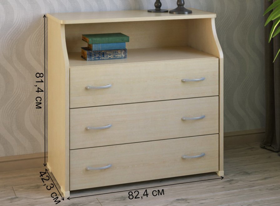 Комод КМ-31-Н дуб молочный