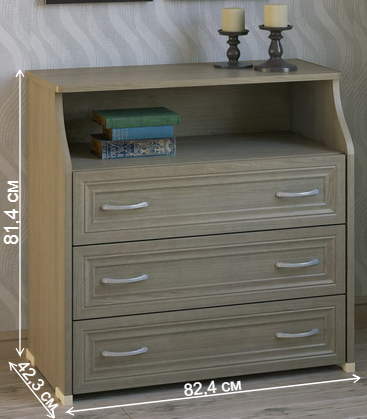 Комод КМ-31-НФ ясень светлый