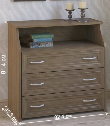 Комод КМ-31-НФ ясень темный