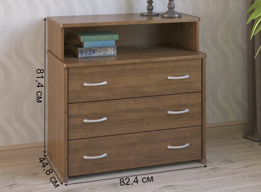 Комод КМ-3-Н орех