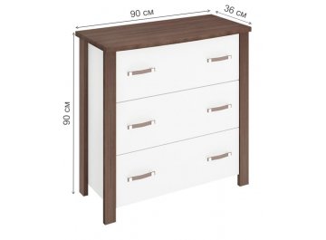 Детский комод КМД ШБЕ шамони / белый