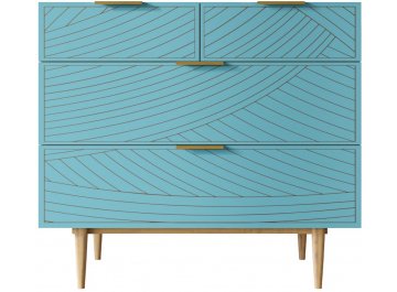 Комод Лайн (Line) голубой