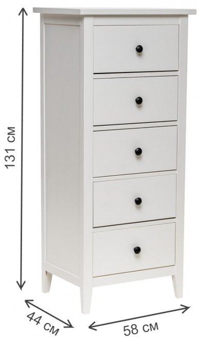 Комод Leset Мира 05 белый