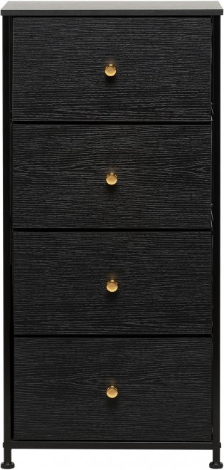 Комод Линкс 4 ящика черный