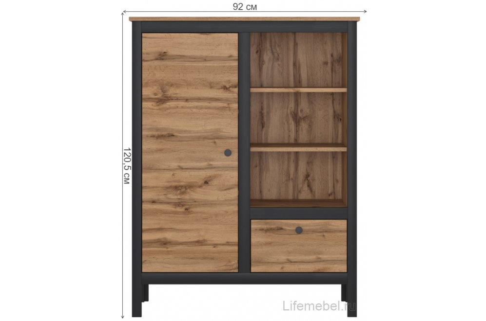 Комод Loft REG1D1S/90 дуб вотан