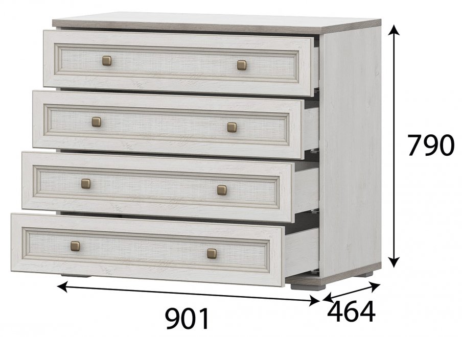 Комод Македония КМ-102 сосна санторини светлый