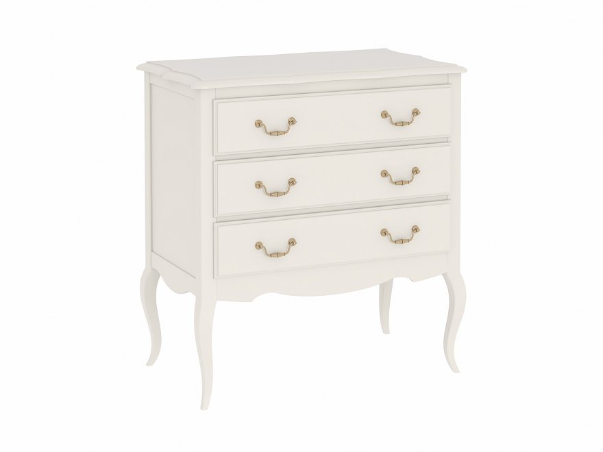 Комод Малонн Ави белый 3 ящика