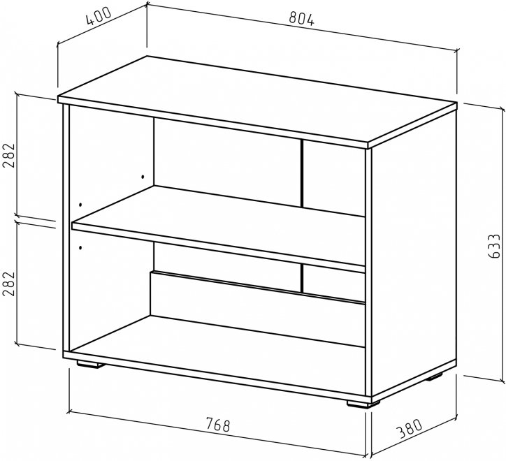 Комод Мартин-1 дуб апрель темный