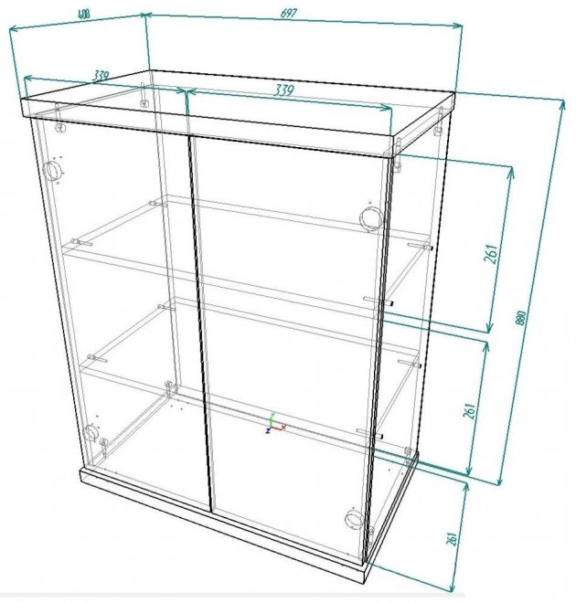 Комод Мебелайн-10 венге / дуб молочный