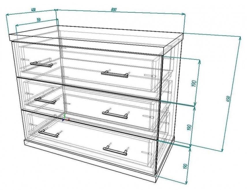 Комод Мебелайн-13 венге / дуб молочный
