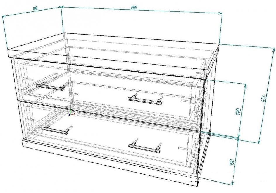 Комод Мебелайн-14 венге / дуб молочный