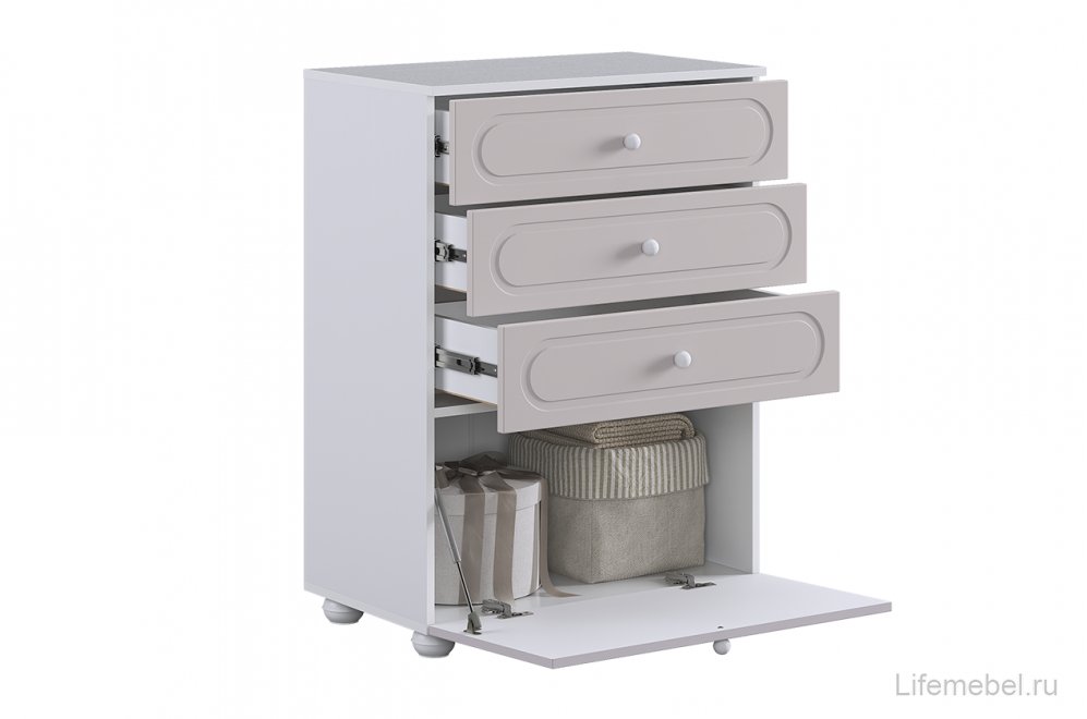 Комод Милана белое дерево / сакура