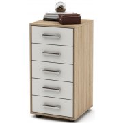 дуб сонома / белый