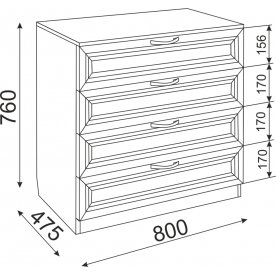 Комод Остин М06
