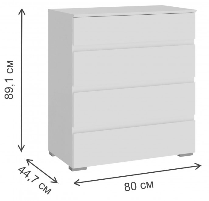 Комод Плейона белый
