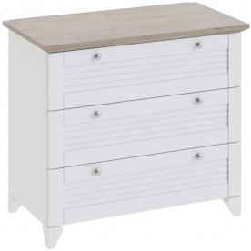 Комод Ривьера ТД 241.04.01 дуб бонифацио / белый