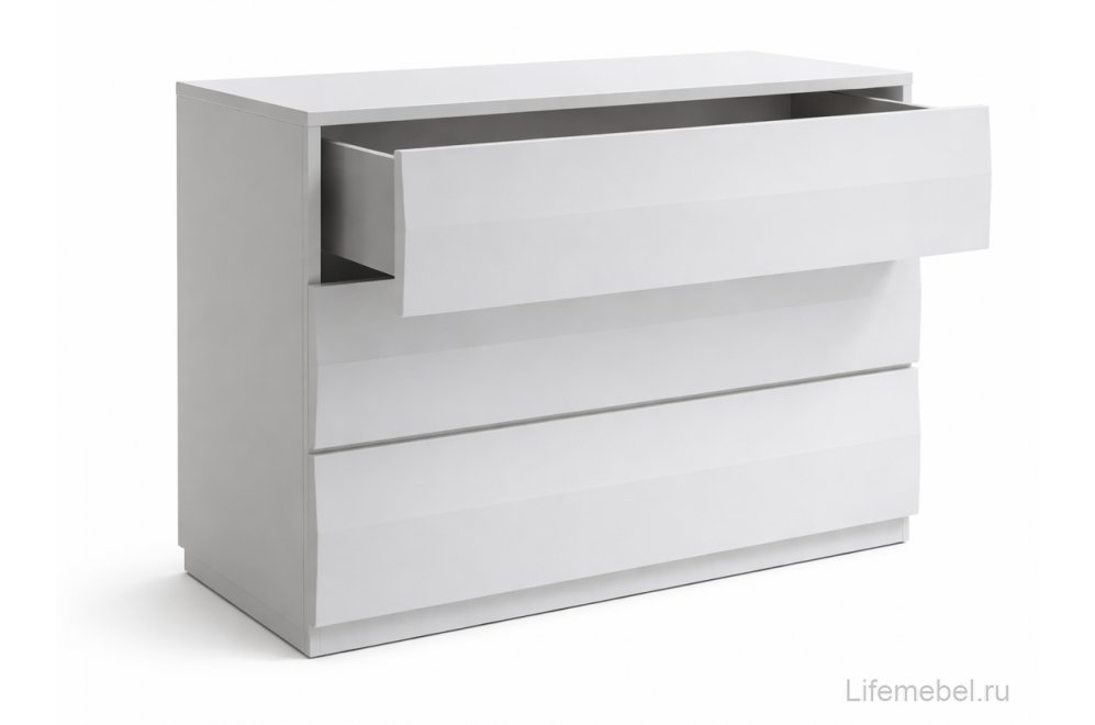 Комод С-152 белый горизонтальный