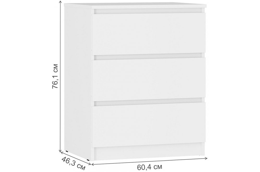 Комод Симпл КМ-01 белый