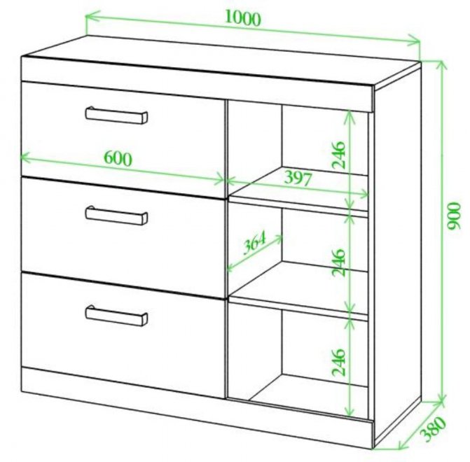 Комод Той 100 КБЕ карамель / белый