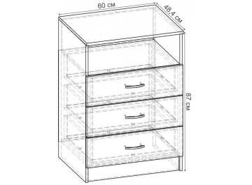 Комод Уют-1.4 К.050.600-01