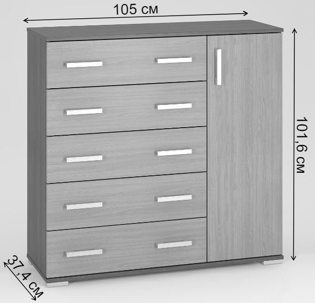 Комод Вента-35 вишня